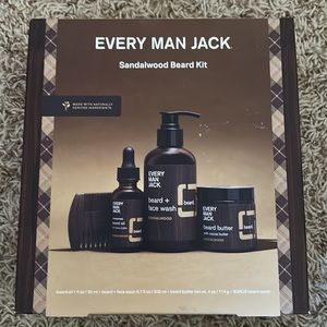 NEW - Every Man Jack - Sandalwood Beard Kit